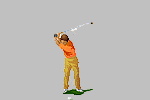 ゴルフスイングの画像