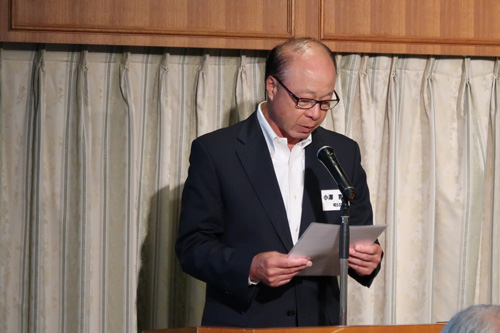 小澤副幹事長による「議案表決結果報告」